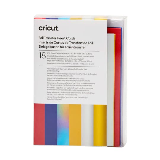 Cricut® R10 Foil Transfer Insert Cards, Celebration Sampler